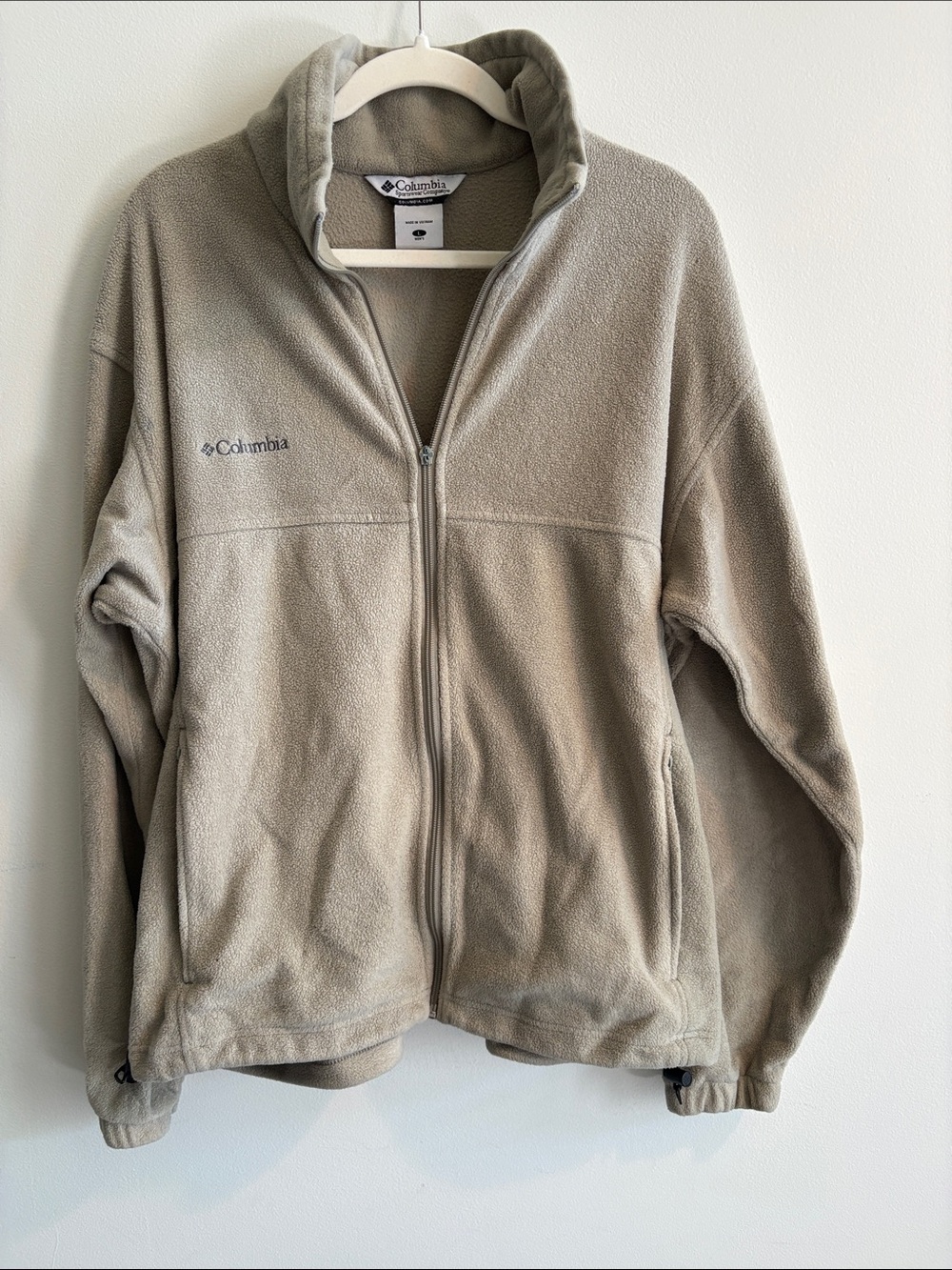 Columbia Men's Taupe Full-Zip Fleece Jacket